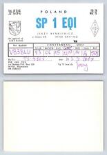Ham Radio QSL QSO Postcard SP 1 EQI, Gryfino, W województwie pomorskim, Poland na sprzedaż  Wysyłka do Poland