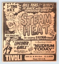 1963 STEAM HEAT / DISCOVERY GIRLS ANÚNCIO DE FILME ADULTO Vintage 4"X4" Anúncio de Jornal M714 comprar usado  Enviando para Brazil