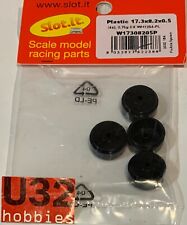 SLOT.IT W17308205P LLANTA 17.3x8.2x0.5mm PRO PLASTICO NEGRA 0.7Gr. 4 UNIDADES comprar usado  Enviando para Brazil