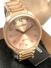 Relógio Citizen Feminino EM0758-58X Eco Drive Ouro Rosa Aço Inoxidável Solar 35mm comprar usado  Enviando para Brazil