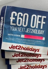 Jet2 rain cheque for sale  ILKLEY