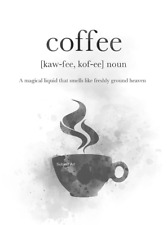 Coffee art print for sale  WALSALL
