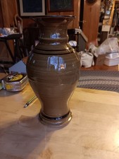 Brown ceramic vase for sale  Newport
