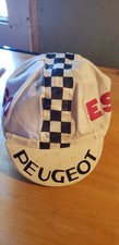 Boné de ciclismo Peugeot-Esso-Michelin Professional Racing Team 1970: branco/vermelho/azul comprar usado  Enviando para Brazil