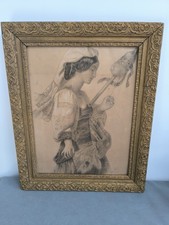 Tableau dessin fusain d'occasion  Reims