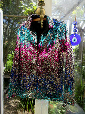 Rainbow sequins shirt for sale  NEWHAVEN