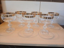 Sektschalen breitem goldrand gebraucht kaufen  Halle