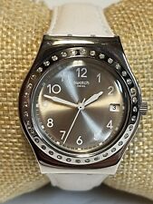 Relógio Swatch Irony feminino pulseira de couro branco comprar usado  Enviando para Brazil