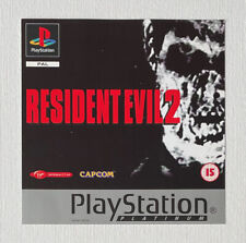 Resident Evil 2 PAL PlayStation 1 PS1 ORIGINAL Capa Frontal Platina SOMENTE ARTE NA CAIXA comprar usado  Enviando para Brazil