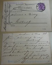 Postkarte aachen 1889 gebraucht kaufen  Berlin