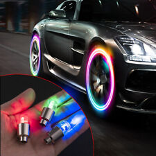4 peças luzes LED para atmosfera roda de carro válvula pneu hastes tampa tampa tampa poeira acessórios, usado comprar usado  Enviando para Brazil