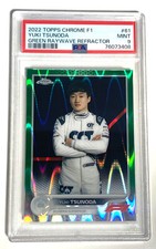 2022 Topps Chrome F1 Yuki Tsunoda Green Raywave refrator /99 PSA 9 Estado perfeito comprar usado  Enviando para Brazil