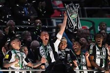 Impresión fotográfica de los ganadores de la Copa de la Liga Newcastle United Carabao 2025 segunda mano  Embacar hacia Mexico