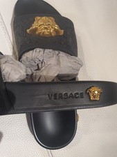 Usado, Versace Medusa Slide Preto Usado - Tamanho 40EU/7US comprar usado  Enviando para Brazil