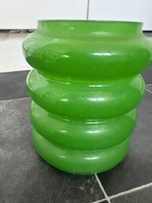 Vintage IKEA Anne Nilsson Ikea wazon zielony szklany bańka prążkowana szwedzka 16,5cm, używany na sprzedaż  Wysyłka do Poland