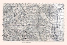 Mapa de 1800 do condado de Socorro e do condado de Grant, Novo México, usado comprar usado  Enviando para Brazil