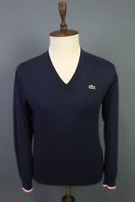Suéter Lacoste Live azul marinho gola V manga raglan tamanho 4 comprar usado  Enviando para Brazil