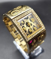 Relógio de quartzo Guess G2G ouro strass animal luxo feminino analógico 26mm WR 30m comprar usado  Enviando para Brazil