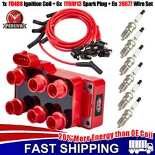 Bobina de ignição FD488 ALTO DESEMPENHO + fio + vela de ignição para Ford Mazda Mercury comprar usado  Enviando para Brazil