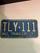 Usado, Placa de licença original 1977 Missouri Trailer, TLY-111 comprar usado  Enviando para Brazil
