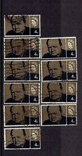 GB 1965 Churchill 4d variações - deslocamentos verticais de linha branca, usado comprar usado  Enviando para Brazil