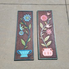 Pair 1970s flower for sale  Pittsburgh