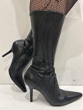 leather stiletto boots for sale  SCUNTHORPE