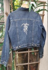 Jeansjacke jacke blau gebraucht kaufen  Berlin
