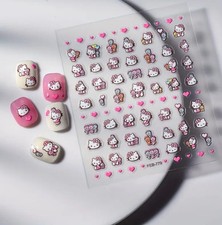 Adesivos para unhas Sanrio Hello Kitty - Impermeável, fácil de aplicar, acabamento fosco  comprar usado  Enviando para Brazil