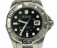 VICTORINOX Dive Master 500 relógio de pulso data quartzo SS preto 241037 com caixa usada comprar usado  Enviando para Brazil