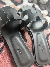 Leder sandalen schwarze gebraucht kaufen  Hamburg