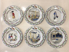 Assiettes dessert bicentenaire d'occasion  Orleans-