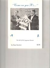 Qpr book 1987 for sale  UK