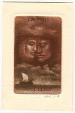 Używany, DETLEV OLSCHEWSKI: Exlibris für Axel Leier, Wikingerschiff na sprzedaż  Wysyłka do Poland