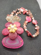 Collana fiore agata usato  Firenze