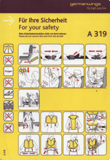 Safety card germanwings gebraucht kaufen  Hamburg