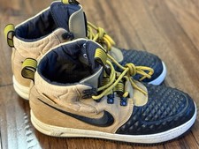 Tênis Nike Lunar Force 1 Duckboot dourado metálico 922807-700 trigo juventude 7 meninos comprar usado  Enviando para Brazil