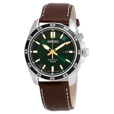 Relógio masculino Seiko Kinetic mostrador verde couro marrom SKA791, usado comprar usado Relógio masculino Seiko Kinetic mostrador verde couro marrom SKA791, usado comprar usado  Enviando para Brazil