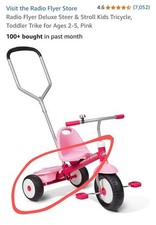 Rádio Flyer Deluxe Steer & Stroll Kids Triciclo SUBSTITUIÇÃO rodas/eixo/balde, usado comprar usado  Enviando para Brazil
