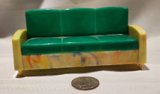 Sofá-cama vintage Ideal para casa de bonecas com estrutura de mármore e almofadas verdes - Miniatura comprar usado  Enviando para Brazil