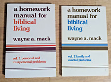 Wayne Mack Homework Manual for Biblical Living Volumes 1 & 2 Paperback Books, usado comprar usado  Enviando para Brazil