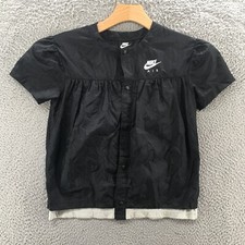 Blusa Nike Air feminina L preta com botões gola redonda manga curta casual comprar usado  Enviando para Brazil