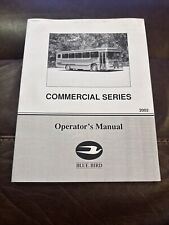 2002 Blue Bird Série Comercial Proprietários de Ônibus Manual do Operador OEM Frete Grátis comprar usado  Enviando para Brazil