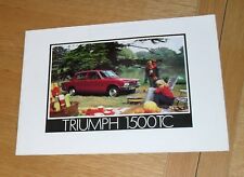 Triumph 1500tc brochure for sale  FAREHAM