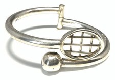 Raquete de tênis esterlina 925 e pulseira articulada bola 7 polegadas México JZ03 comprar usado  Enviando para Brazil