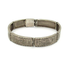 TOP DESIGNER Armband 900 Silber Ägypten Pyramide Sphinx Ra Sonnengott Modernist, usado comprar usado  Enviando para Brazil