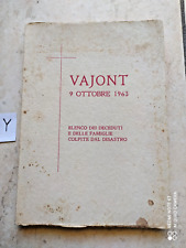 Libro vajont ottobre usato  Pietra Ligure