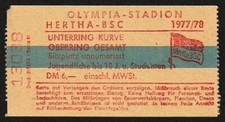 Ticket 1977 hertha gebraucht kaufen  Deutschland