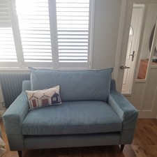 Seater velvet modern for sale  BASINGSTOKE