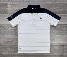 Polo de tênis Lacoste esporte masculino manga curta Andy Roddick branco tamanho 4 médio comprar usado  Enviando para Brazil